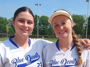 Ewing High School softball battery mates are also longtime friends
