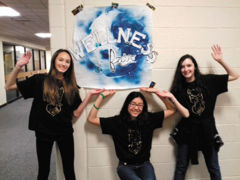 Community Middle School students help peers deal with stress at Wellness Fair