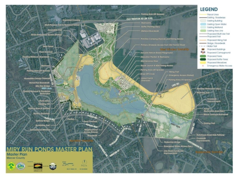 Mercer County Park Commission finalizes Dam Site 21 master plan