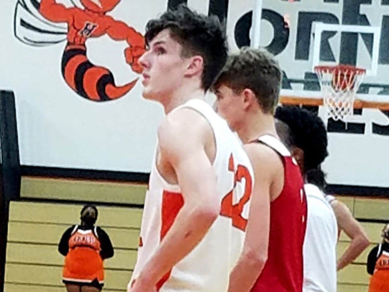 Team player Jack Boufford helping Hamilton Hornets on the court