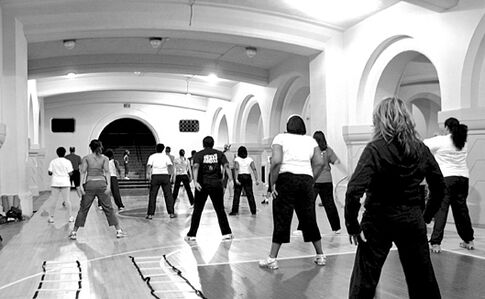 Class gets fit in a cathedral