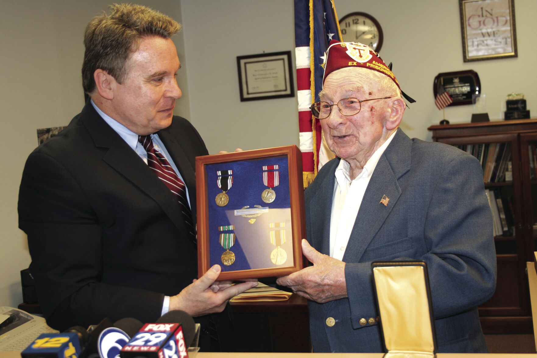 World War II veteran receives recognition for time as POW