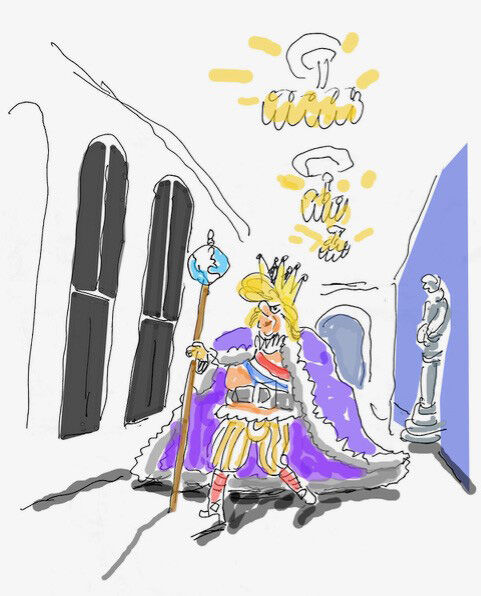 Hogan Sample Cartoon — Trump as King copy