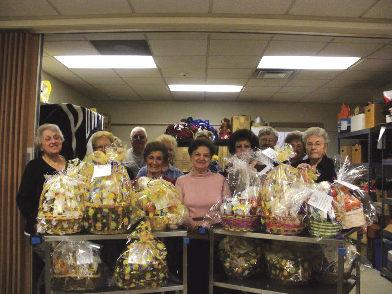 Seniors donate Easter baskets