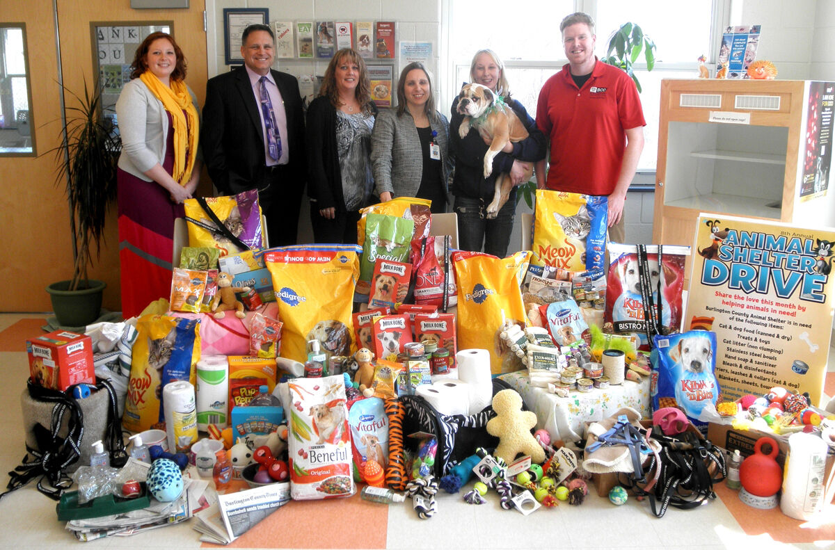 Burlington Community College donates supplies to animal shelter
