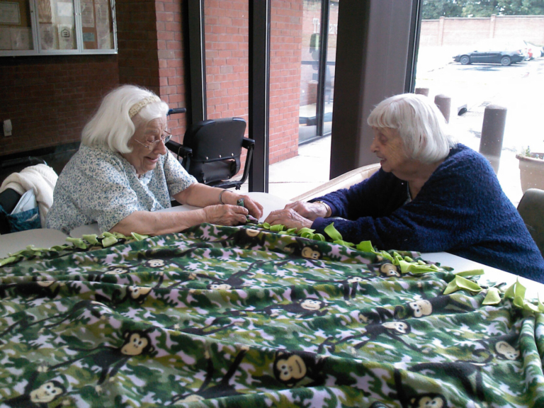 Community gathers for blanket-making marathon