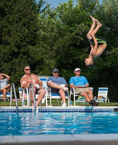 Ewing Ravine dive team going to great heights