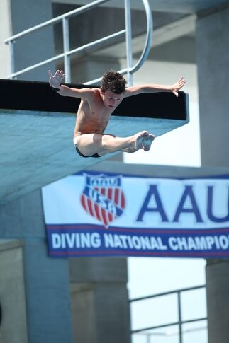 Lawrence diver wins 3 national titles