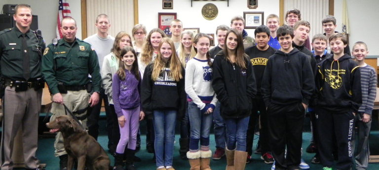 G.A.N.G. visits Bordentown Township Police Department