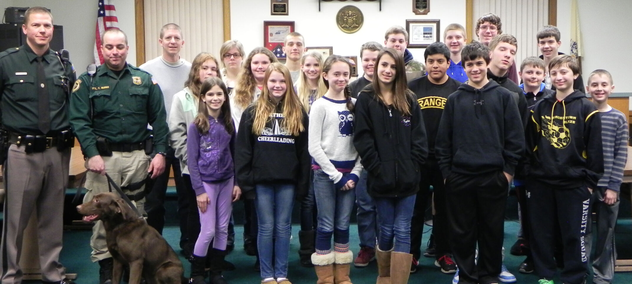 G.A.N.G. visits Bordentown Township Police Department