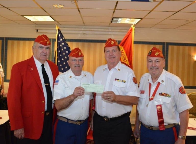 Marine Corps League donates calling cards to soldiers