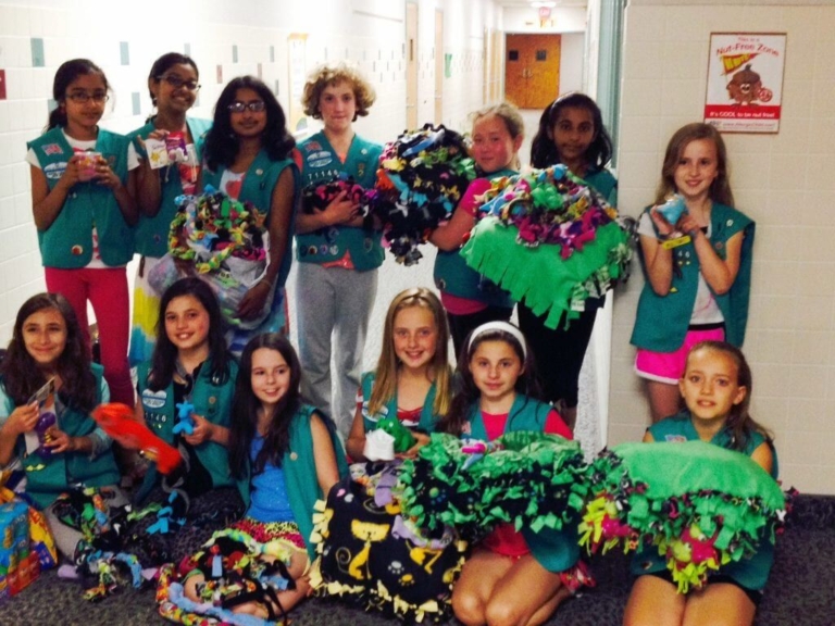 Robbinsville Girl Scouts complete Take-Action project