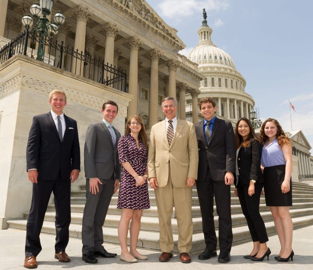 2014 09 Rush Holt Interns DC