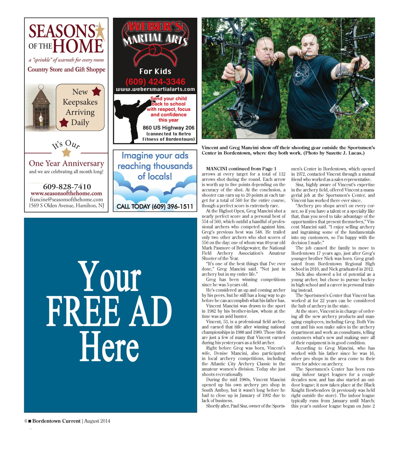 Win a FREE 1/4 Page Ad