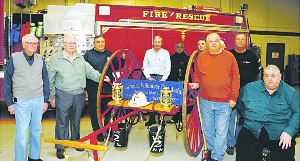 Chiefs with hose cart