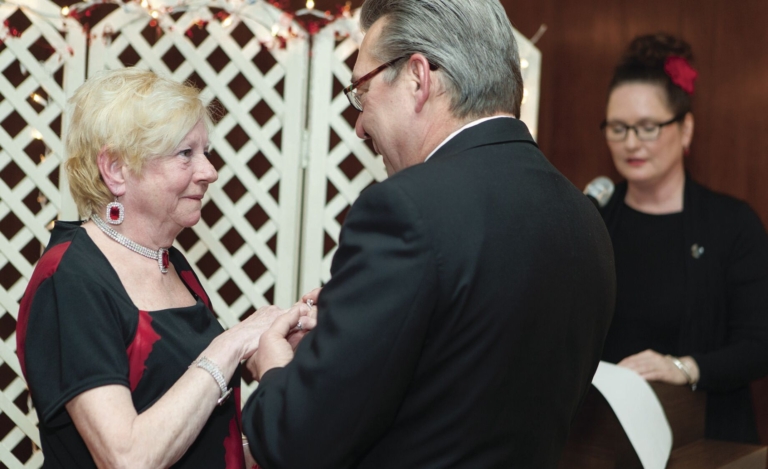 Roses are red, vows were said (PHOTOS)