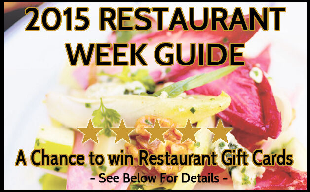 2015 Restaurant Week Guide and 5-Star Reviews Contest