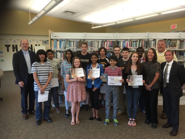 BRMS students among top 10 percent in math competition