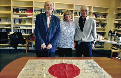 Flag unites former foes: Robbinsville resident returns WWII banner to Japanese family