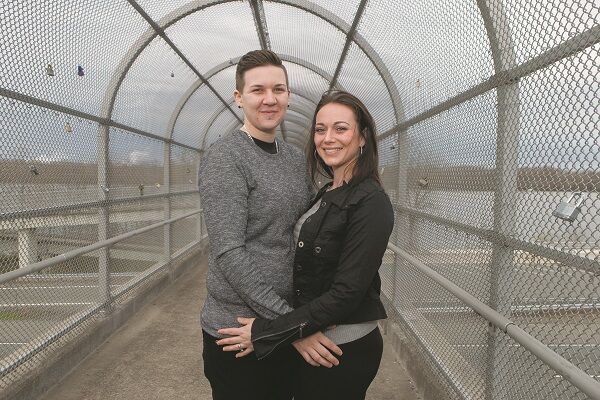Couple locks in a romantic tradition in Bordentown
