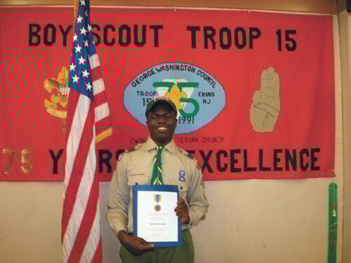 Ewing scout recognized for heroic actions
