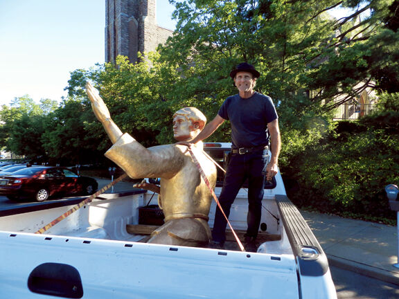 Who is driving Princeton’s gallery on wheels?