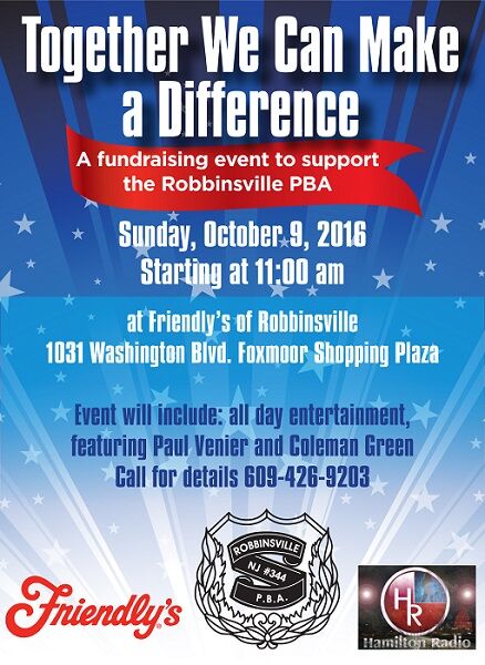 Friendly’s of Robbinsville to host ‘Together We Can Make a Difference’ fundraiser