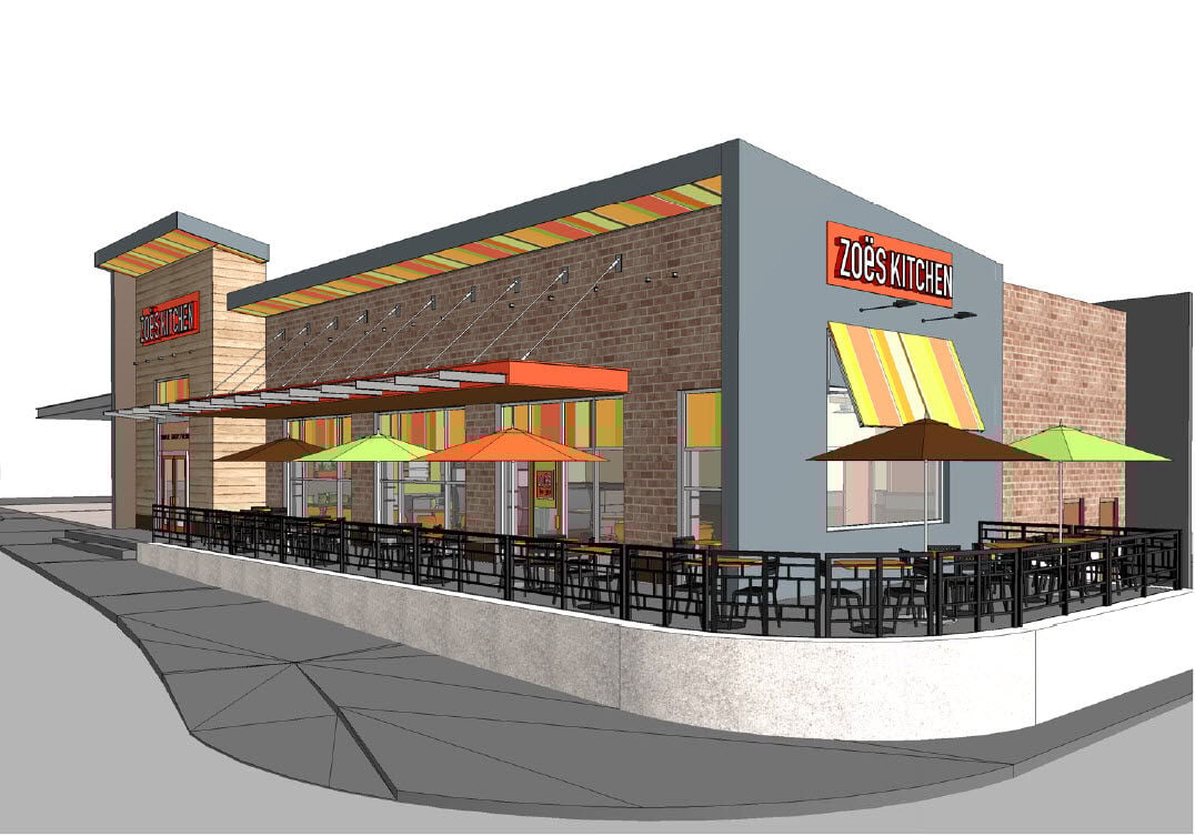 Zoës Kitchen Lawrenceville Rendering