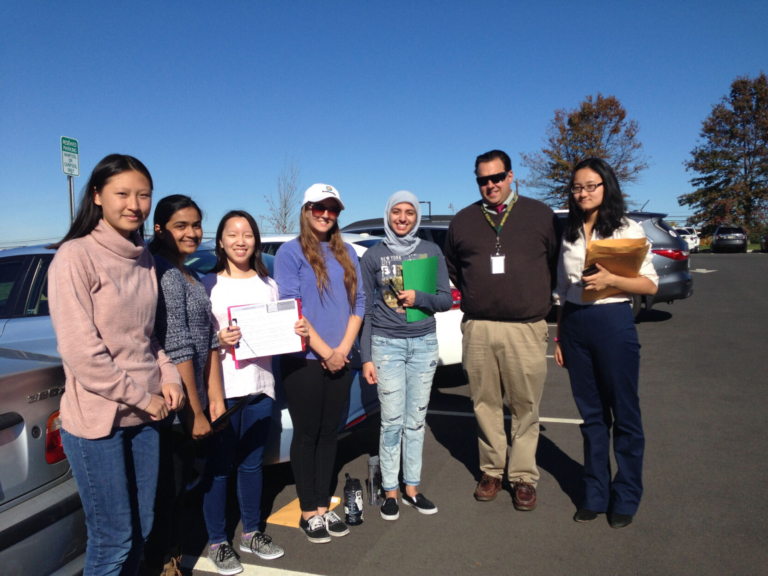 WW-P High School South students poll voters on election day