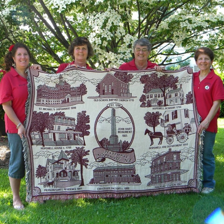 Historic Hopewell Throw Blanket showcases local history