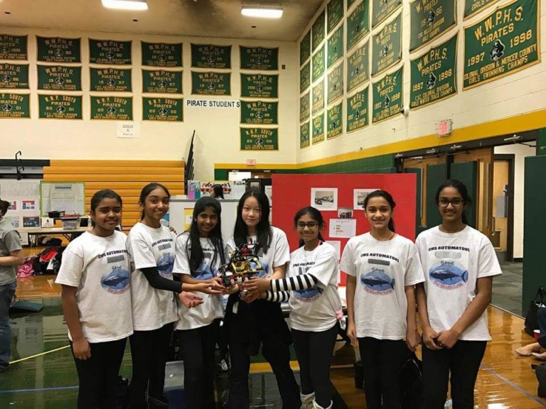 Community Middle School girls robotics team wins regional competition