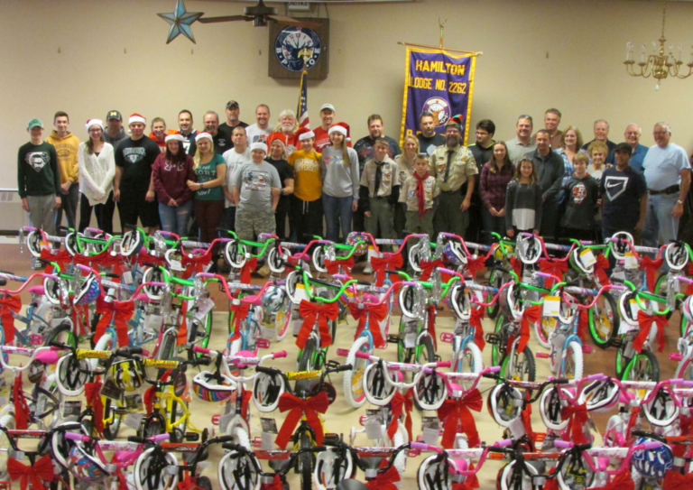 Hamilton Elks donate 65 bikes during Bikes for Tykes Drive