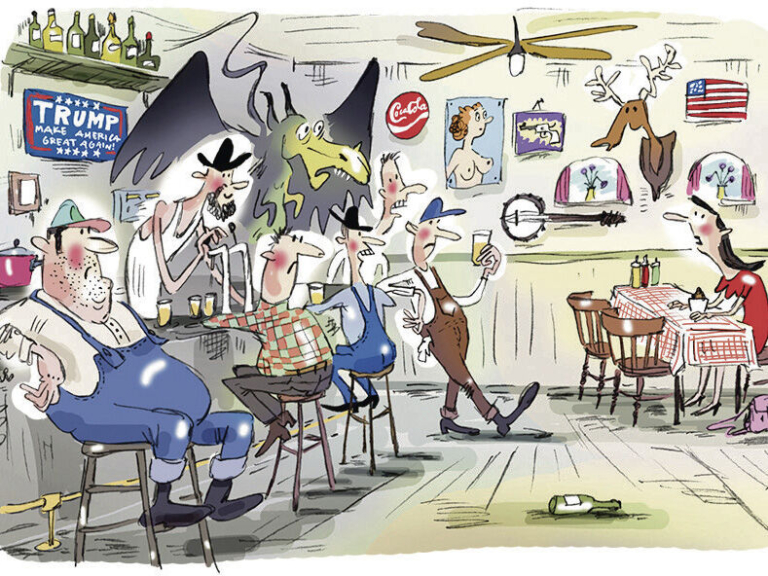 The Jersey Devil walks into a bar