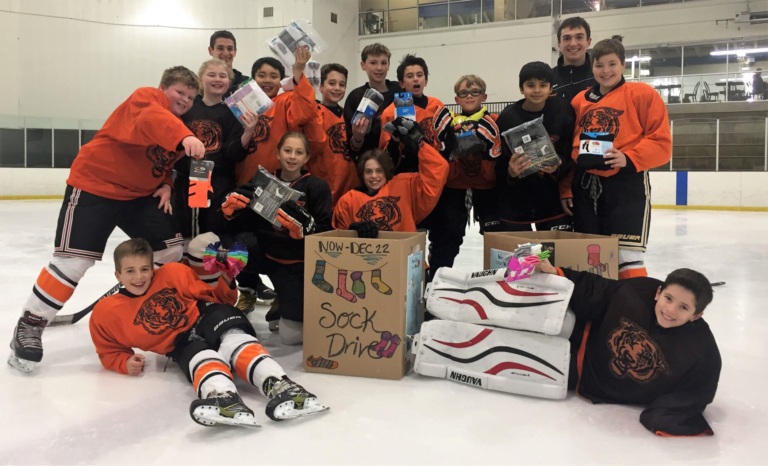Princeton Youth Hockey Association holds sock drive for the homeless