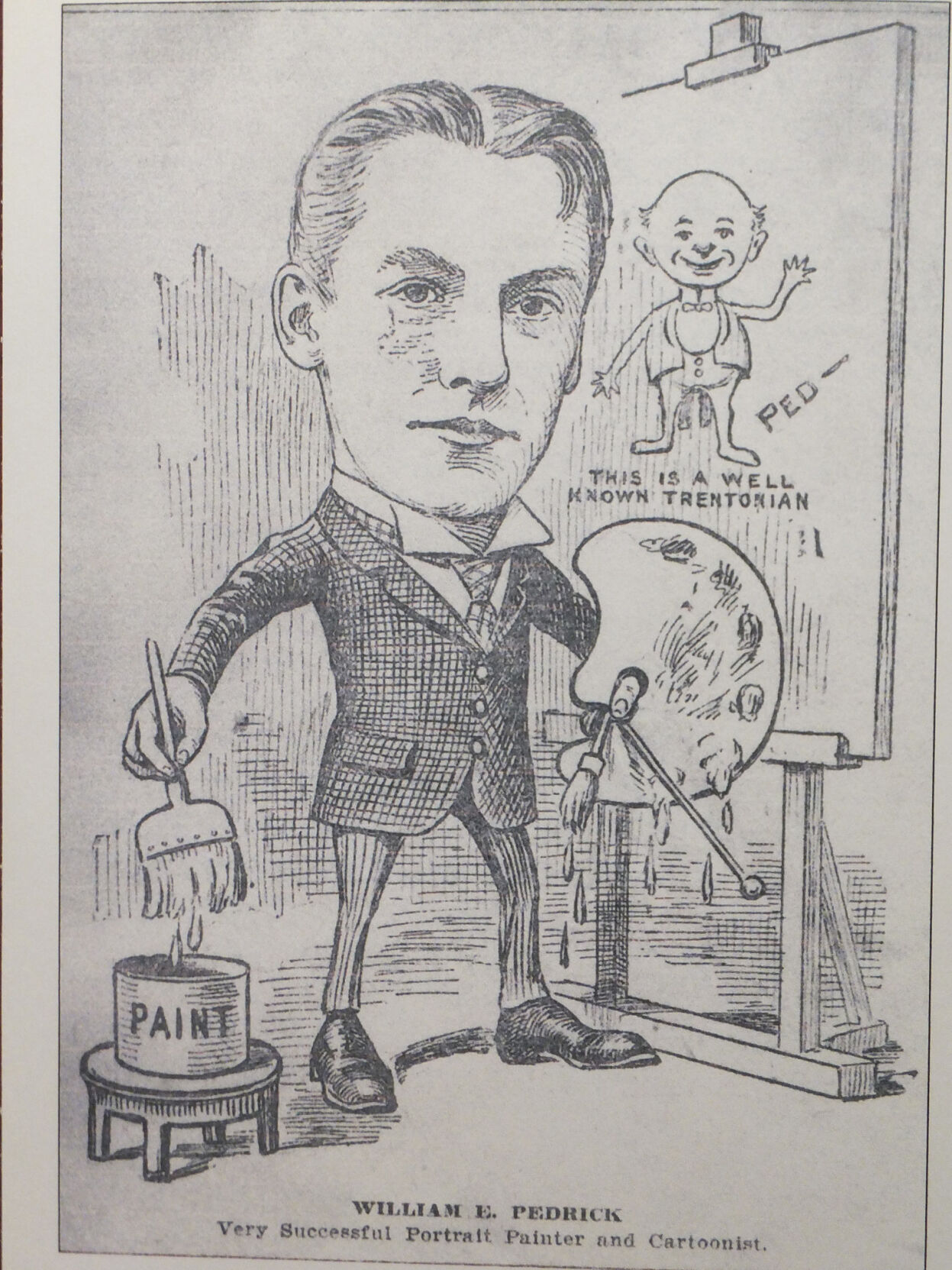 Self-caricature by Pedrick