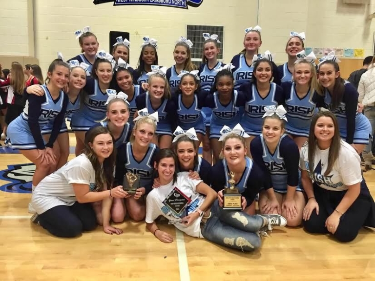 Notre Dame cheer champs powered by Hamilton Nine