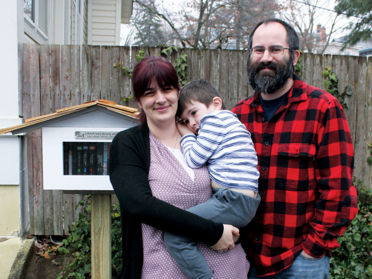 Take a book, leave a book at Simons’ Little Free Library