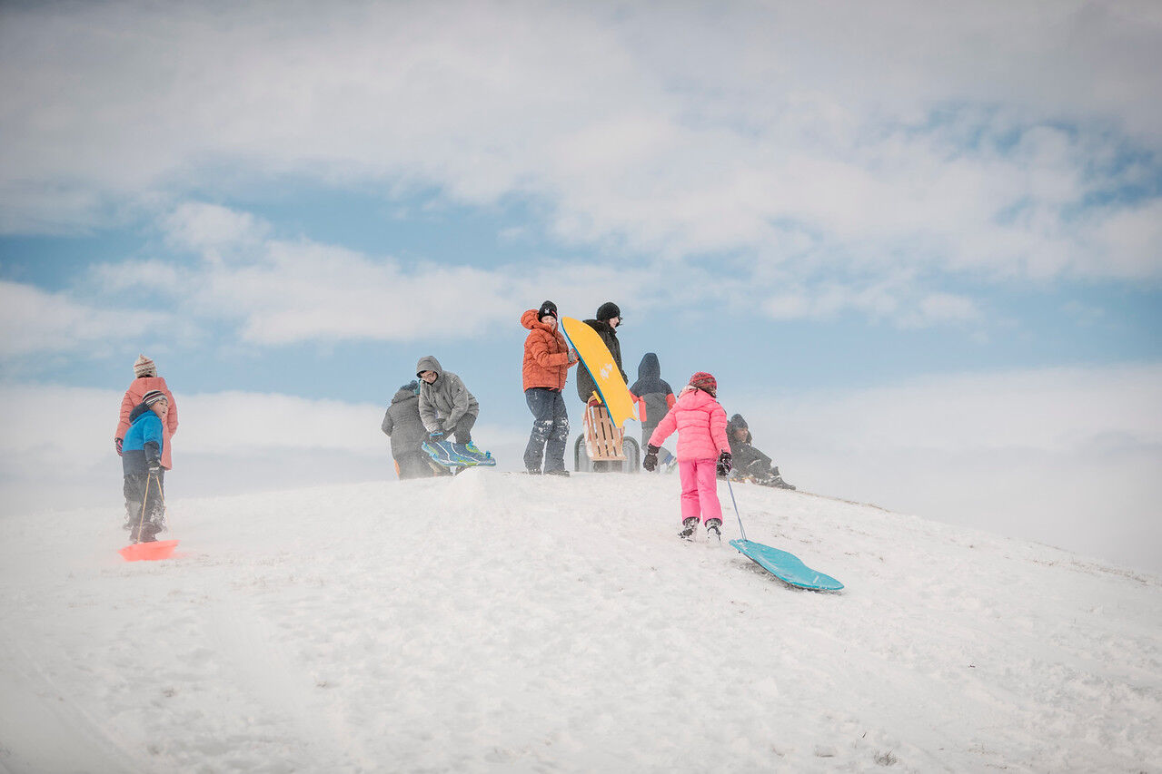 Photos: West Windsor residents take advantage of snow day