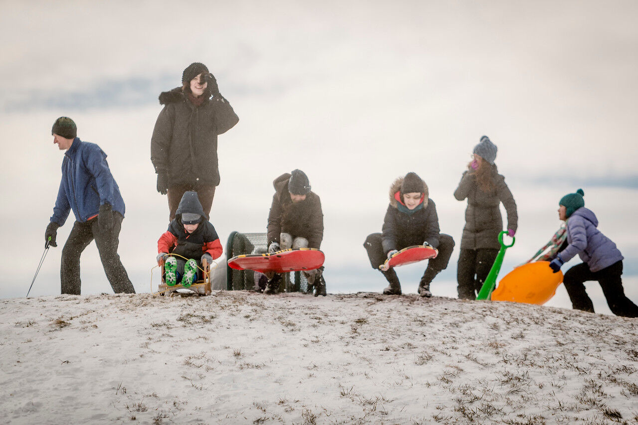 Photos: West Windsor residents take advantage of snow day