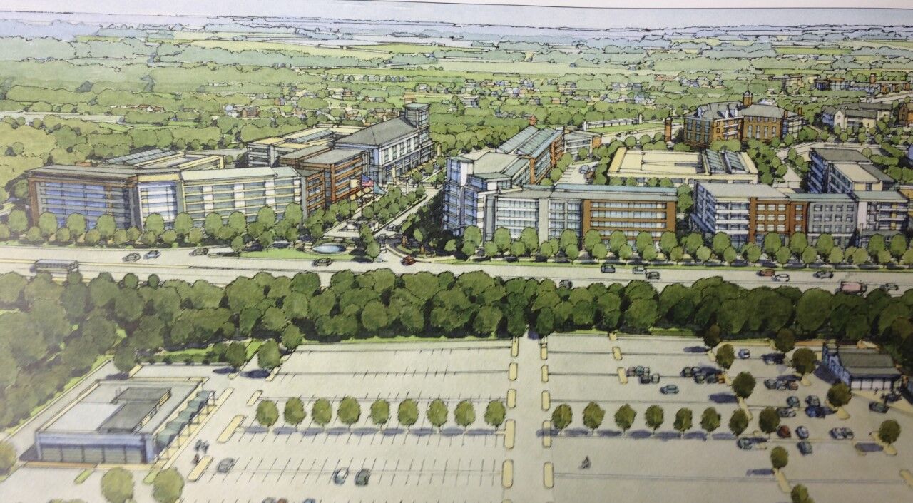 thumbnail_Rendering across Rt 1 from Nassau Park parking lot