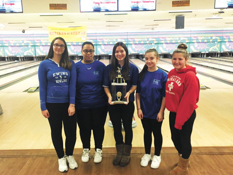 Lone senior Sparano leads Ewing High girls’ bowlers
