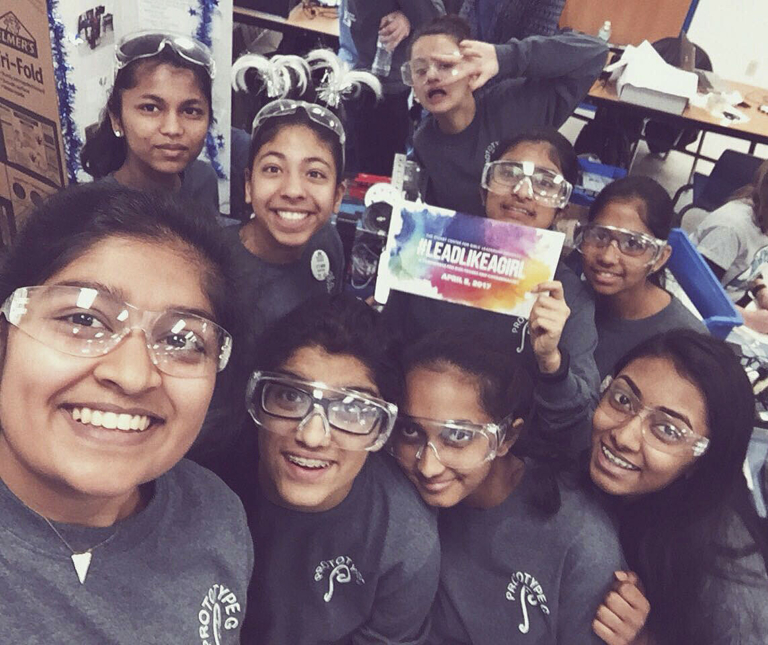 In the News: All-girls robotics team takes award