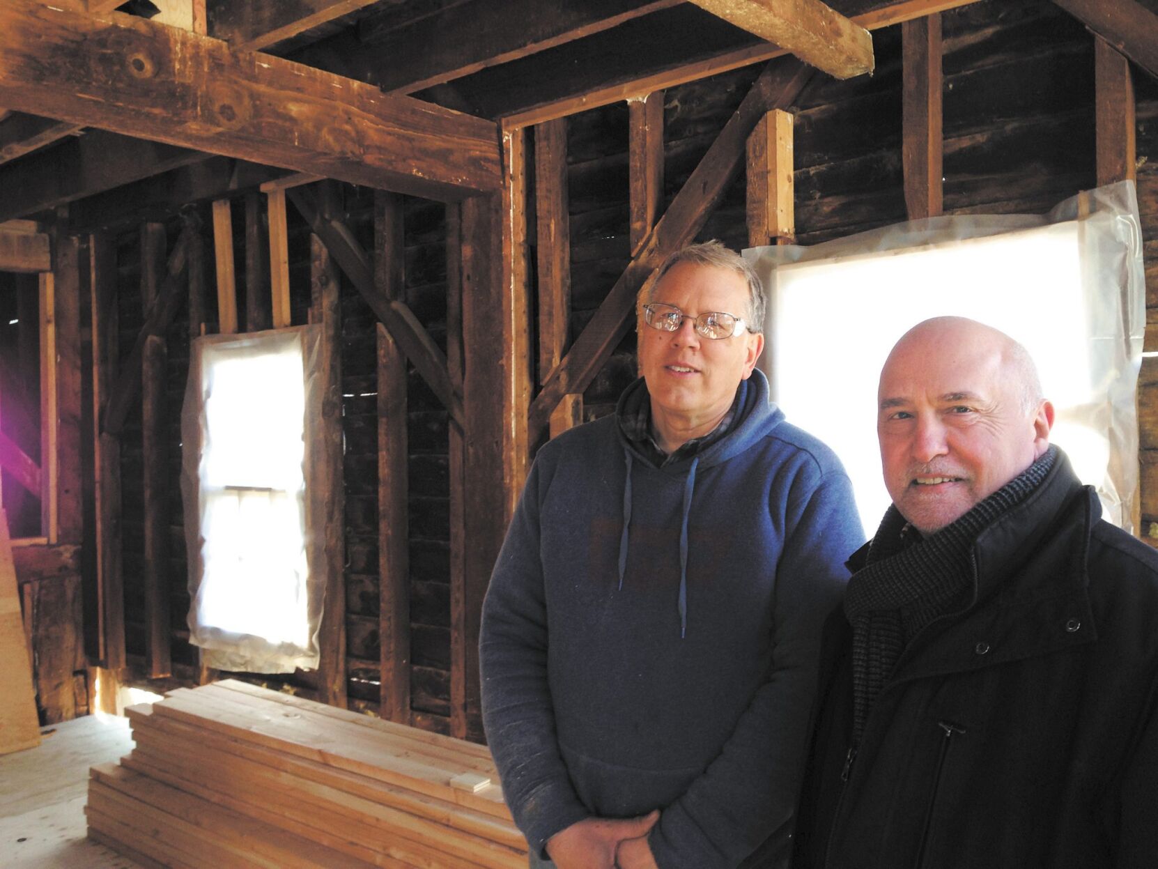 Carl Van Dyke and architect Kyle Van Dyke (not related)