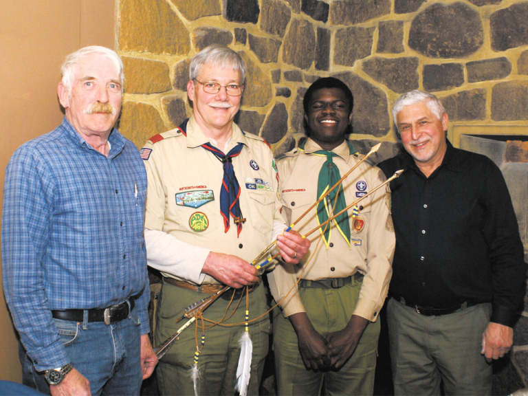 Boy Scouts visit Ewing Kiwanis Club