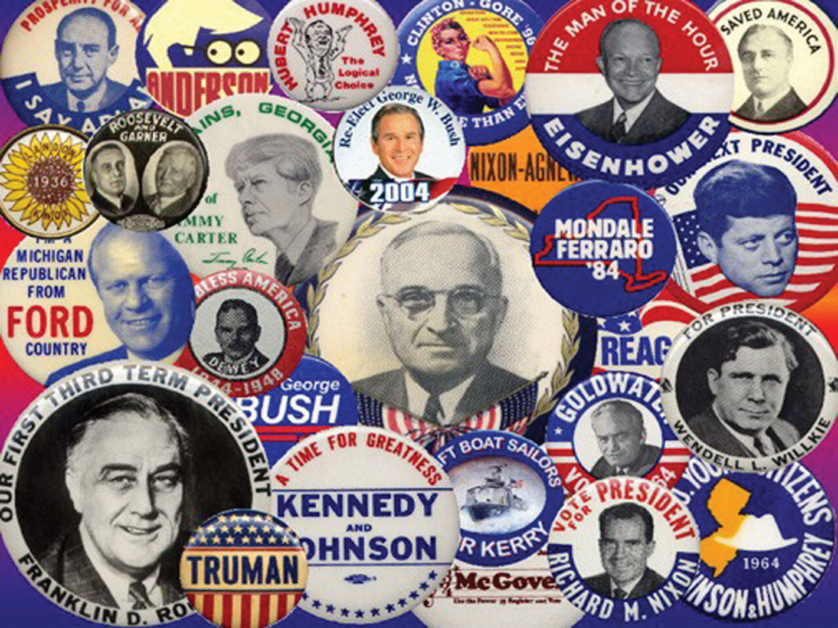 Memorabilia collectors getting together to push a few buttons