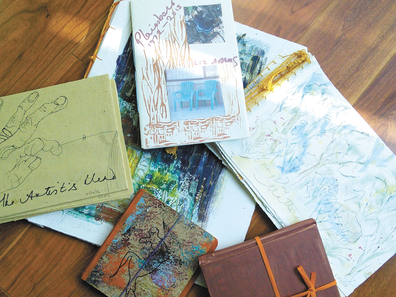 2017 03-28 WWP Liz Adams samples of artists books by adams