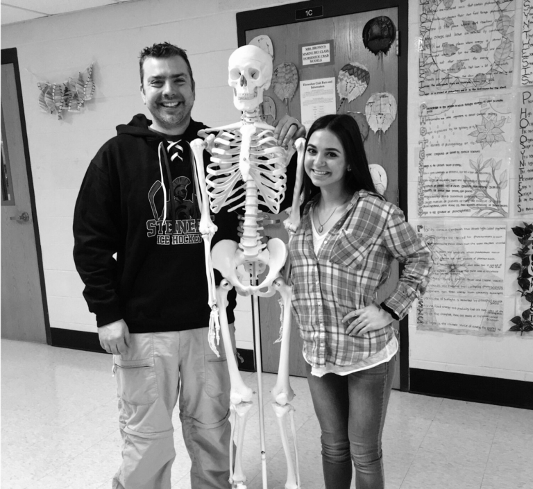 Steinert student creates GoFundMe to replace broken classroom skeleton