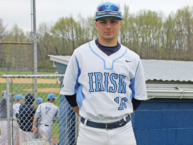 On the mound, Notre Dame pitcher has game under control