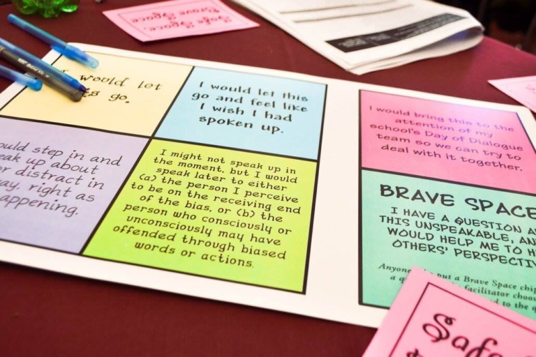 A Day of Dialogue: giving students a way to discuss the ‘unspeakables’