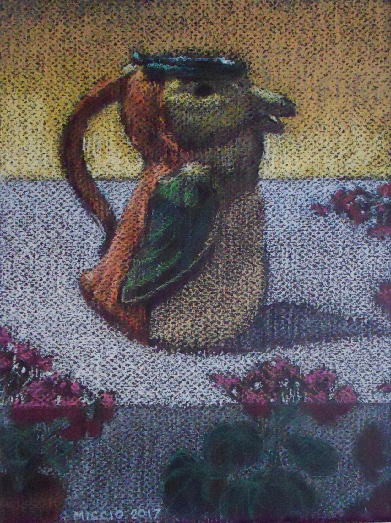 Marge Miccio’s Untitled work currently in the Ellarslie Open at the Trenton City Museum